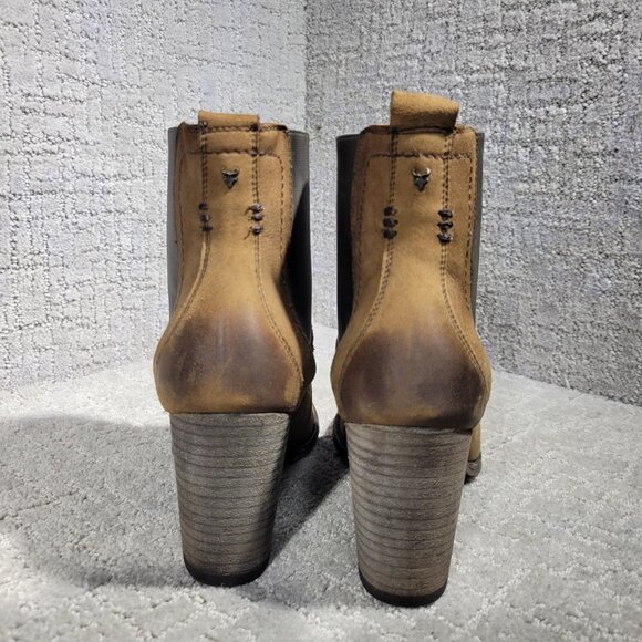 Trask Vaden Women's Size 10M US Brown Leather Chelsea Ankle Bootie Boots 36-0940 - Picture 4 of 12